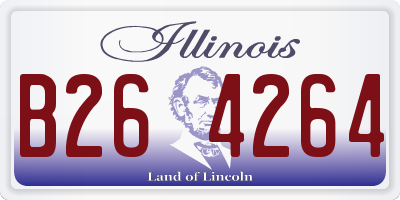 IL license plate B264264