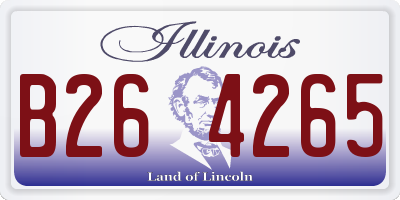 IL license plate B264265