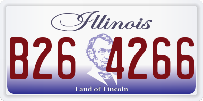 IL license plate B264266