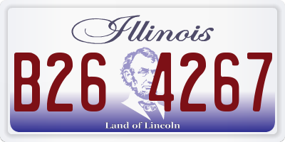 IL license plate B264267
