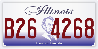 IL license plate B264268