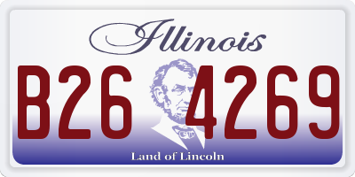 IL license plate B264269