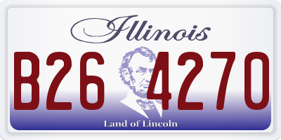 IL license plate B264270