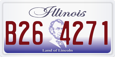 IL license plate B264271