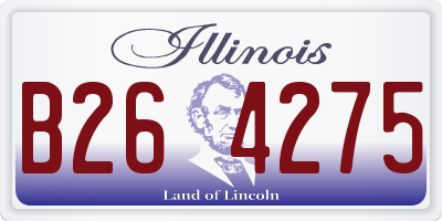 IL license plate B264275