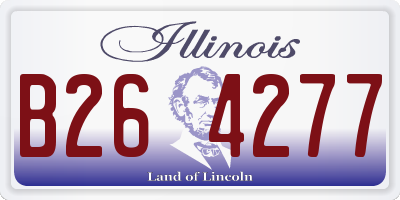 IL license plate B264277