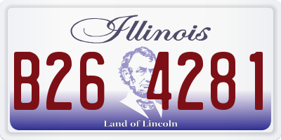 IL license plate B264281