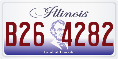 IL license plate B264282