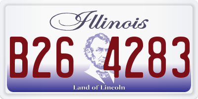IL license plate B264283