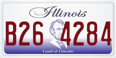 IL license plate B264284