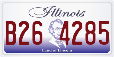 IL license plate B264285