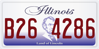 IL license plate B264286