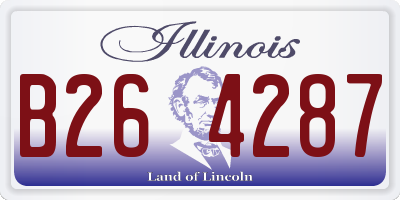 IL license plate B264287