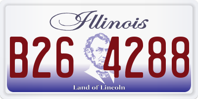 IL license plate B264288