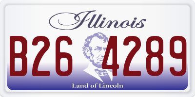 IL license plate B264289