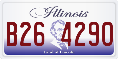 IL license plate B264290