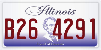 IL license plate B264291