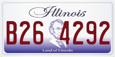 IL license plate B264292
