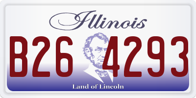 IL license plate B264293