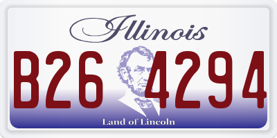 IL license plate B264294
