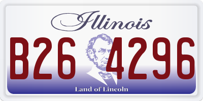 IL license plate B264296