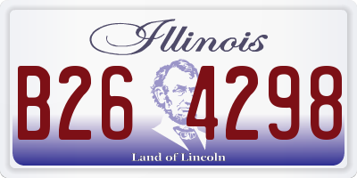 IL license plate B264298