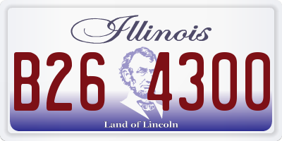 IL license plate B264300