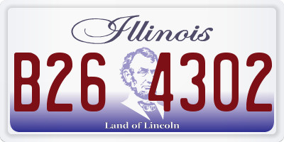 IL license plate B264302