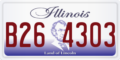 IL license plate B264303