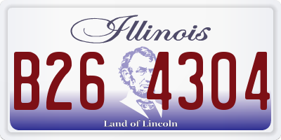 IL license plate B264304