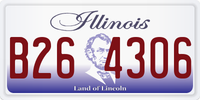 IL license plate B264306