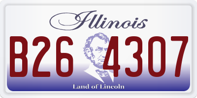 IL license plate B264307