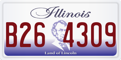 IL license plate B264309