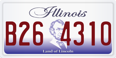 IL license plate B264310