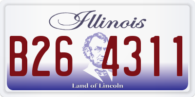 IL license plate B264311