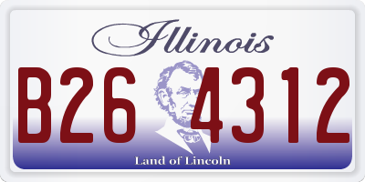 IL license plate B264312