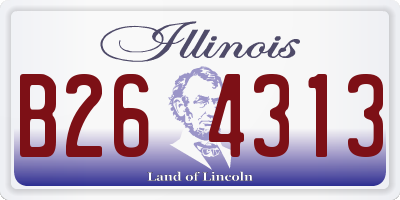 IL license plate B264313