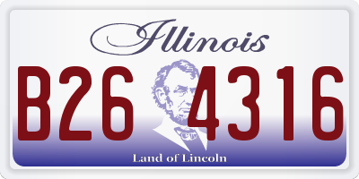 IL license plate B264316