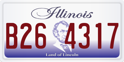 IL license plate B264317