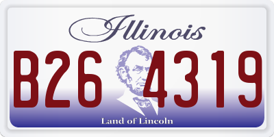 IL license plate B264319
