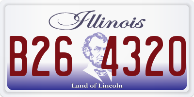 IL license plate B264320