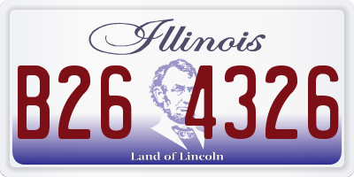 IL license plate B264326