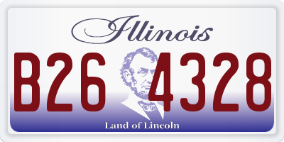IL license plate B264328