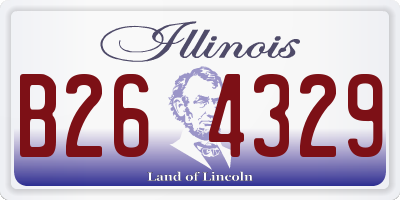 IL license plate B264329