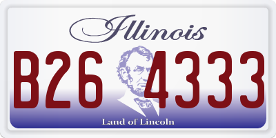 IL license plate B264333