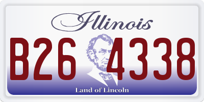IL license plate B264338