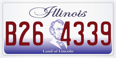 IL license plate B264339