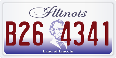 IL license plate B264341