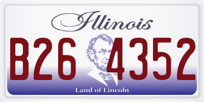 IL license plate B264352