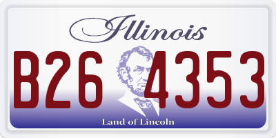 IL license plate B264353